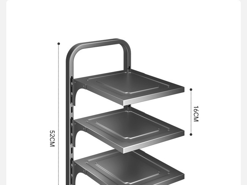 Kitchen multi-layer shelving Multi-functional household cabinets under the sink pot stovetop layered pot rack storage shelf