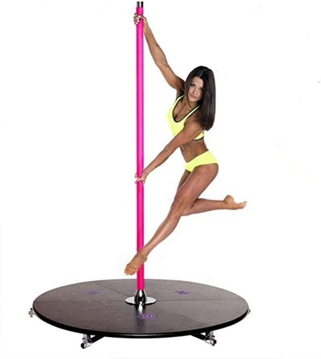 Spinning And Static  Dance Pole Stage For Home and Studio