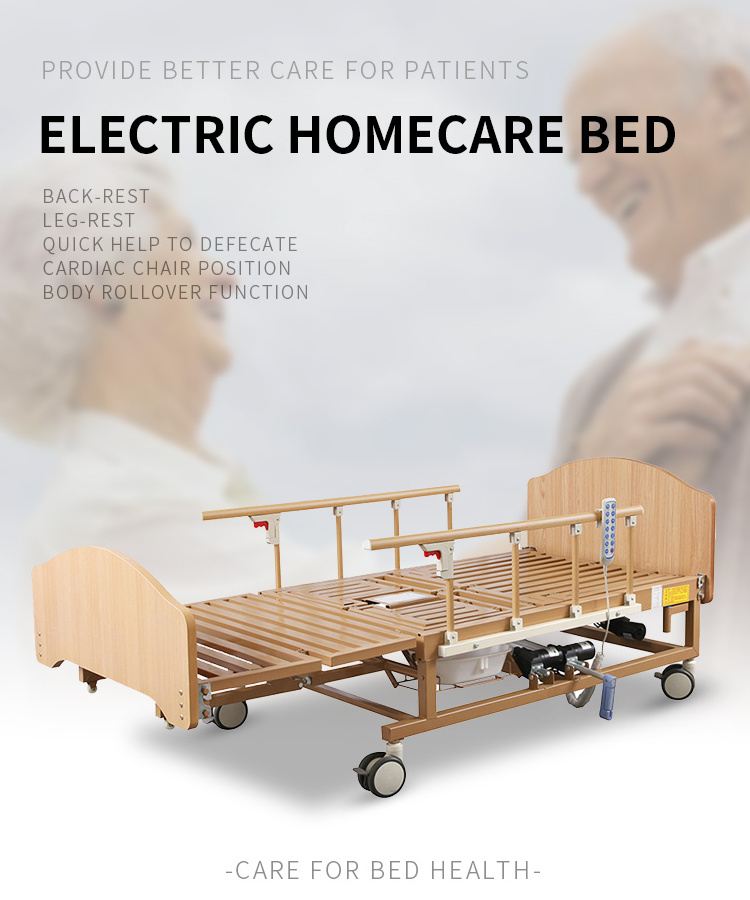 ORP BHE02 china icu stand bed 5-function electric hospital beds hospital bed with toilet