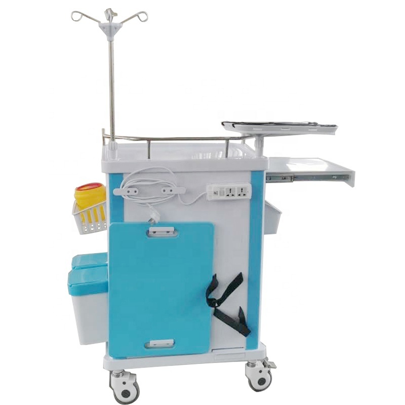 ORP800-ET Factory Supplying Hospital equipment dressing Trolley medication emergency carts for nursing homes