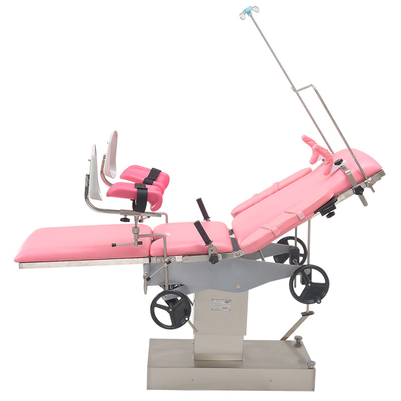 ORP used stainless steel manual hospital hydraulic labour and delivery table bed gynecological  obstetric exam bed