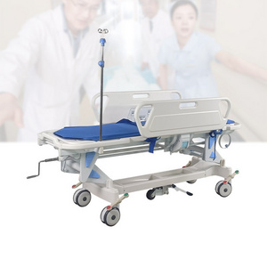 Emergency Hospital Patient Transport Stretcher Transfer Trolley Hospital Transfer Stretcher