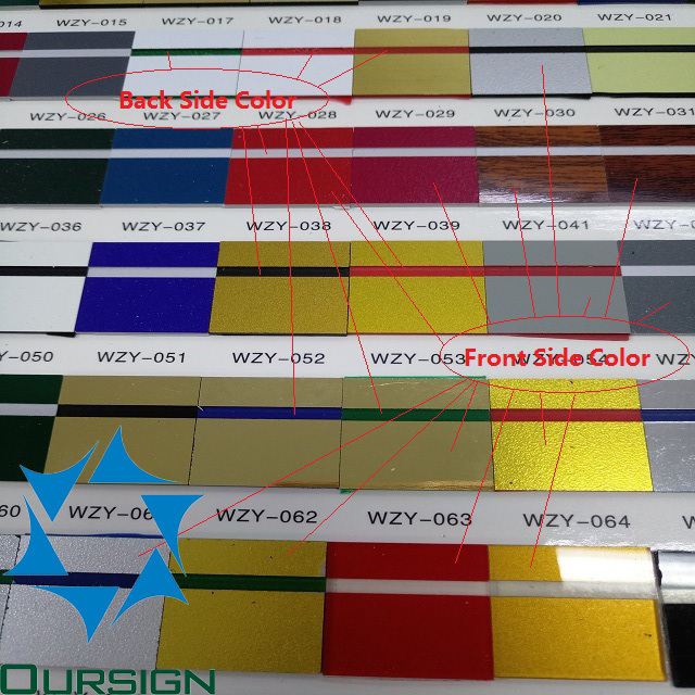 2 color ABS plastic sheet for laser engraving and CNC cutting