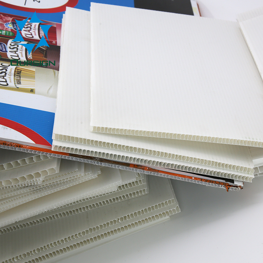 Polypropylene Plastic Sheet/ PP Hollow Board for UV-Printing