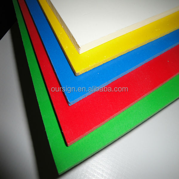 PVC free board celuka foam sheet 4*8ft 4*6ft white black color plastic sheet forex panel for advertising