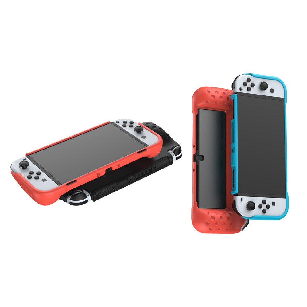 TPU Protection Grip Case Console Cover With Stand For Nintendo Switch OLED