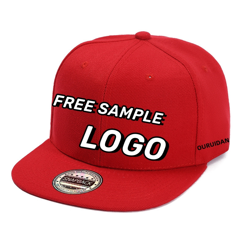 Blank Snapback Cap Manufacturer Custom Embroidery Logo Snap Back Cap Hat Suppliers Plain 100% Polyester christmas hats