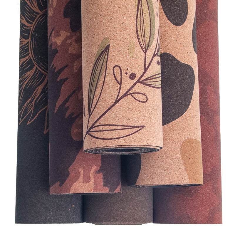 Customized Eco-Friendly Wooden and Cork Yoga Mat Various Materials for Fitness Exercise Personalized Custom Yogamat