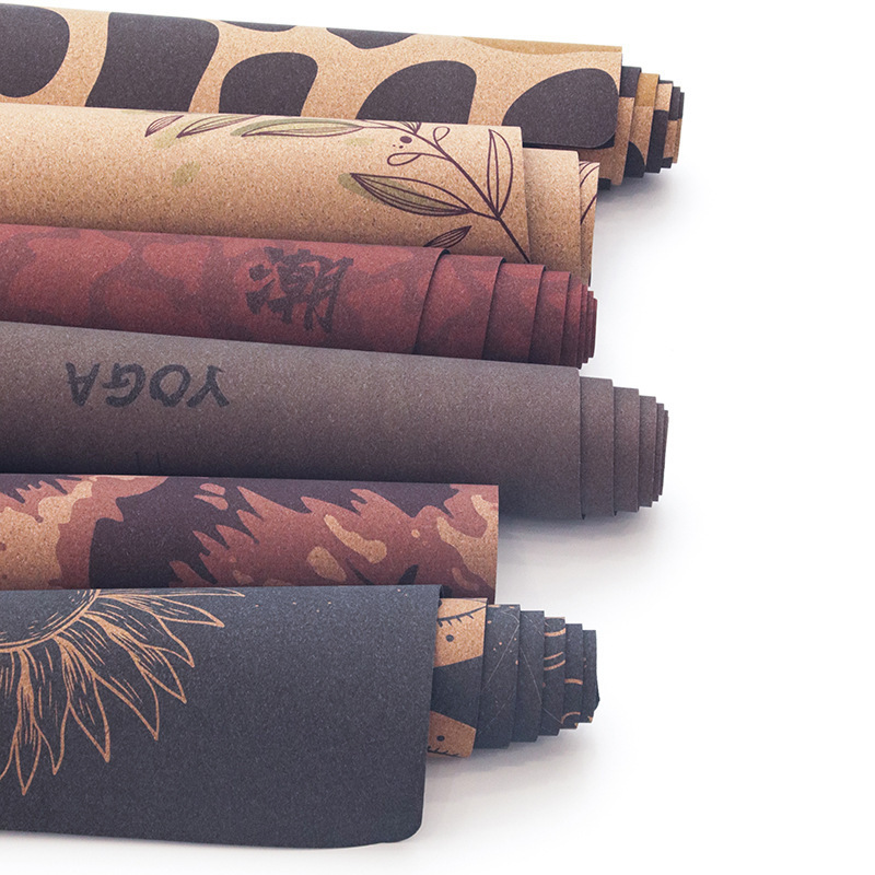 Customized Eco-Friendly Wooden and Cork Yoga Mat Various Materials for Fitness Exercise Personalized Custom Yogamat