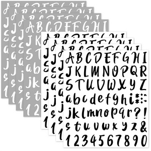 Custom vinyl alphabet number letter house 1-100 number mail box stickers