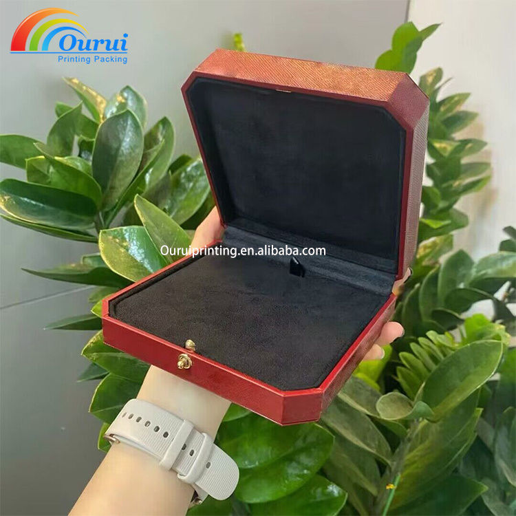 Top Quality Red Brand Bangle Bracelet Box Jewelry Displaying Box Full Set with Screwdriver and Certificate