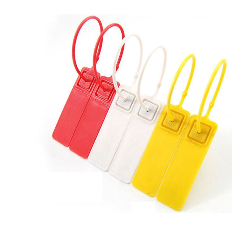 Factory Custom Anti-theft Self Locking Disposable Plastic Seal Ties With Label