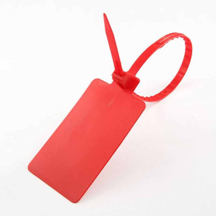 Factory Custom Anti-theft Self Locking Disposable Plastic Seal Ties With Label