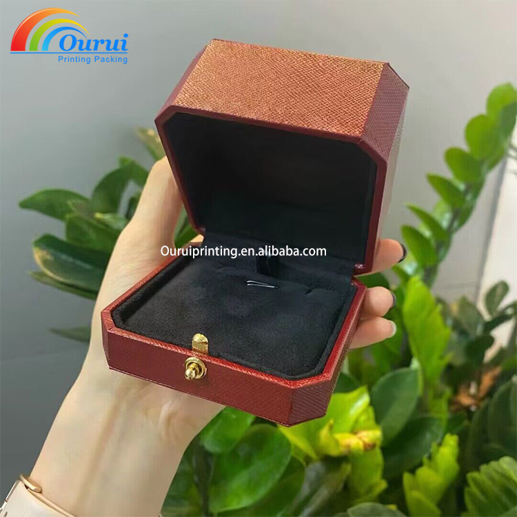 Top Quality Red Brand Bangle Bracelet Box Jewelry Displaying Box Full Set with Screwdriver and Certificate