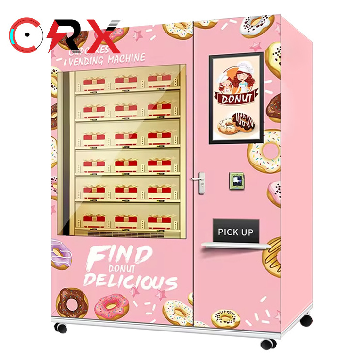 21.5-inch Touch Screen Fresh Food Bread Vending Machine Cooling System Cake Vending Machine