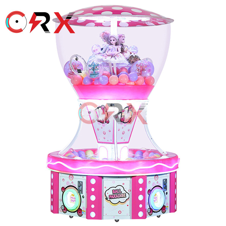 Mall Automatic Crystal Capsule Toys Arcade Games Coin Operated Toy Capsule Gumball Vending Machine