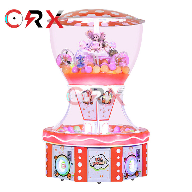 Mall Automatic Crystal Capsule Toys Arcade Games Coin Operated Toy Capsule Gumball Vending Machine