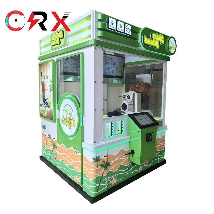 Wholesale Smart Bubble Boba Tea Vending Machine Automatic Robot Atm Make Milk Tea Vending Machine