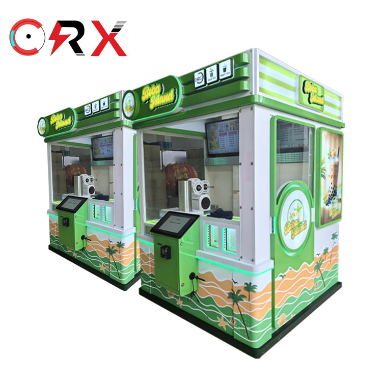 Wholesale Smart Bubble Boba Tea Vending Machine Automatic Robot Atm Make Milk Tea Vending Machine