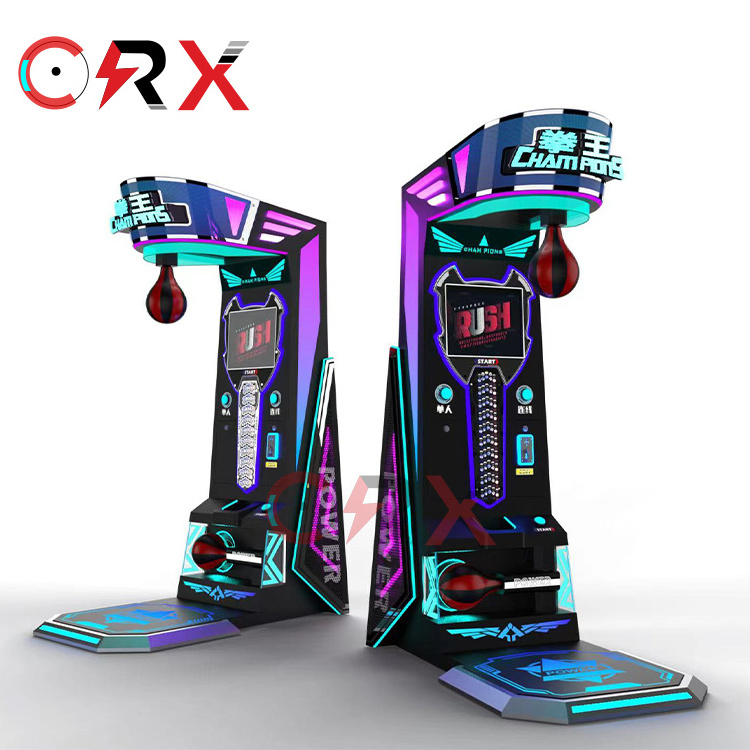 Coin Operated Game Street Amusement Park Electronic Hammer Boxing Machine Arcade Boxing Punch Machine For Sale