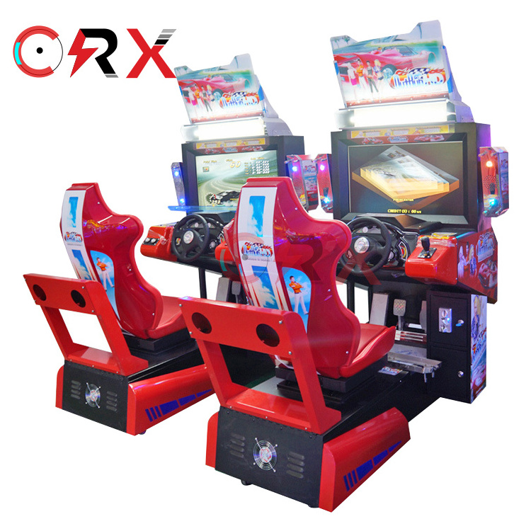 32 LCD Driving Gaming Simulator Car Racing Outrun Coin Operated Arcade Games Machine Motion Racing Simulator