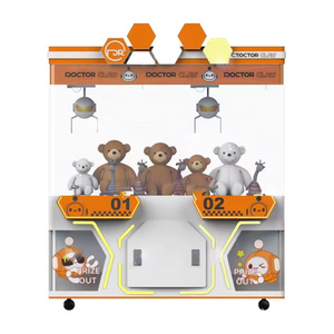 Amusement Park Coin Operated UFO Catcher Game Machine Plush Toy Vending Arcade Claw Crane Machine With Bill Acceptor