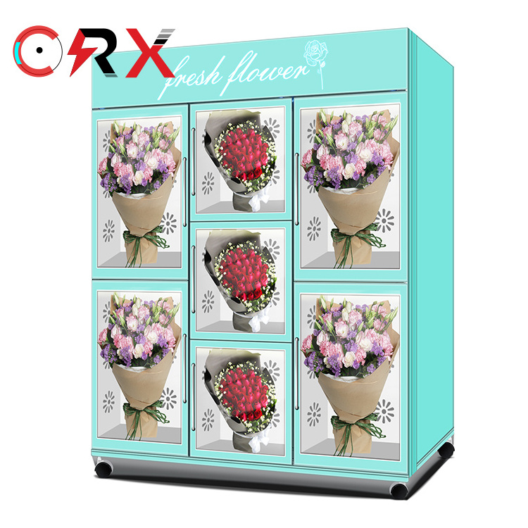 Factory Directly Sale Luxury Flower Bouquets Vending Machine Flowers Vending Machine