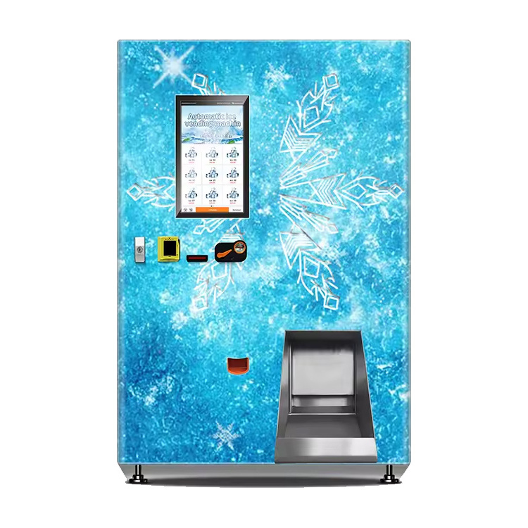 Auto Bagging Ice Maker Vending Machine Ice cube Automatic Vending Machine With R404A Refrigerator