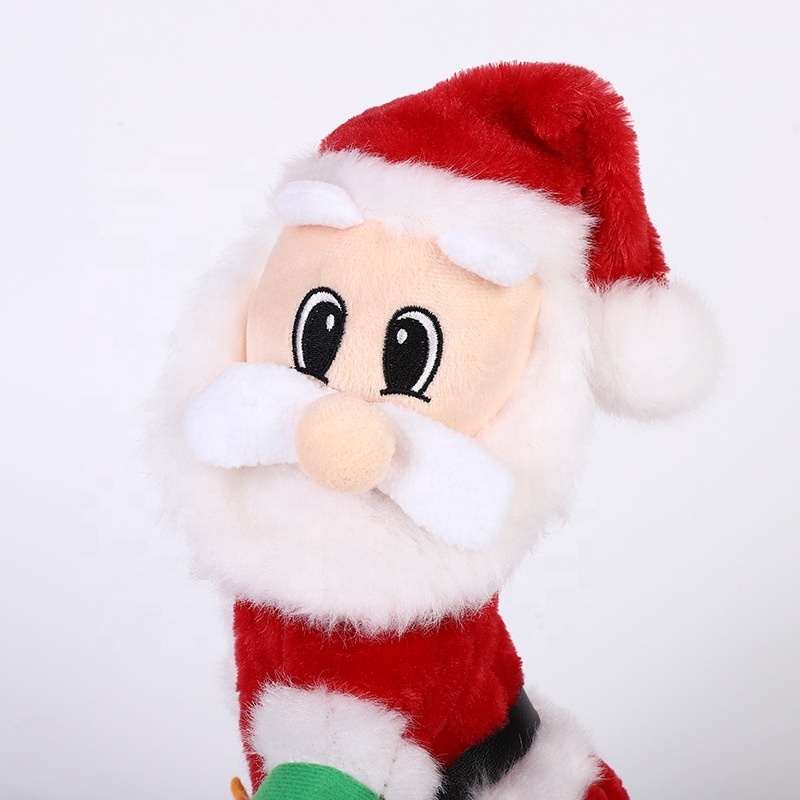 Ourwarm Navidad Music Climbing Santa Dancing Santa Doll Christmas Decorations Toy Electric Santa Claus