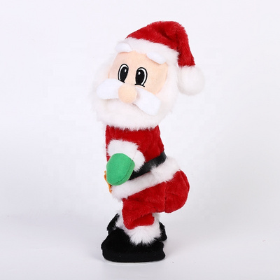 Ourwarm Navidad Music Climbing Santa Dancing Santa Doll Christmas Decorations Toy Electric Santa Claus