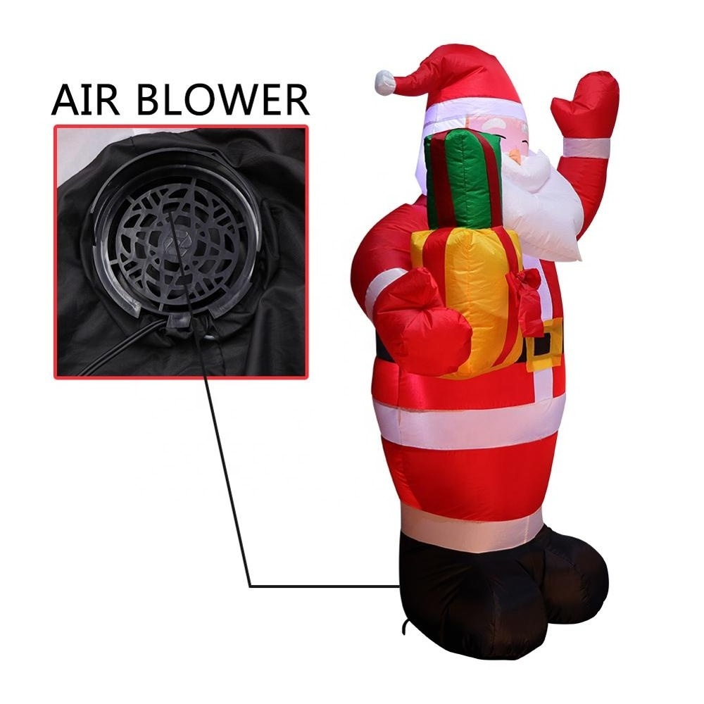 Ourwarm 5ft Outdoor Christmas Decoration LED Lights Inflatable Santa Claus