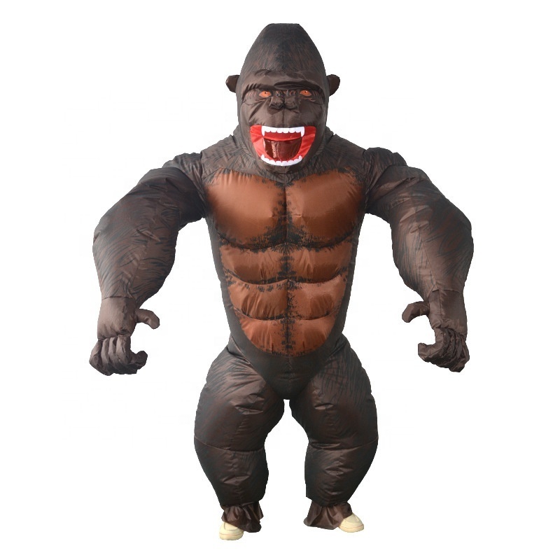 Ourwarm Adult Child Hostage Santa Claus Bear Advertising Gorilla Dinosaur Holiday Party Halloween Giant Inflatable Costume