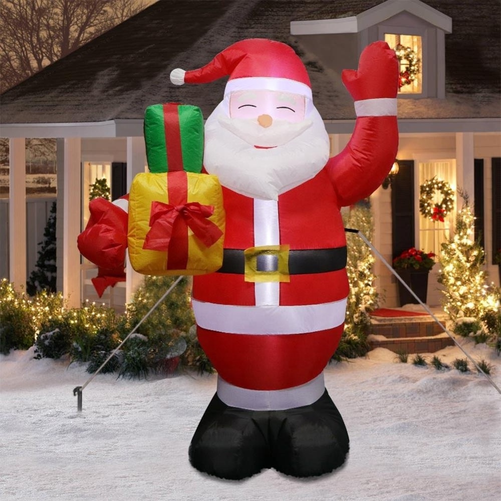 Ourwarm 5ft Outdoor Christmas Decoration LED Lights Inflatable Santa Claus