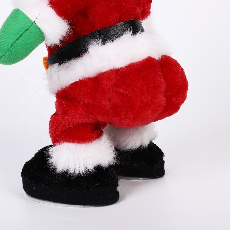 Ourwarm Navidad Music Climbing Santa Dancing Santa Doll Christmas Decorations Toy Electric Santa Claus