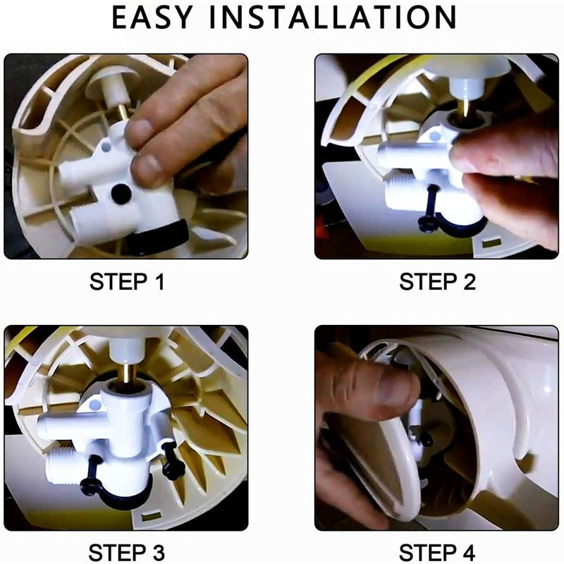 385314349 RV Water Valve Assembly Camper Trailer Toilet Repair Kit Fit For Dometic Sealand EcoVac Vacuflush Pedal Flush Toilets