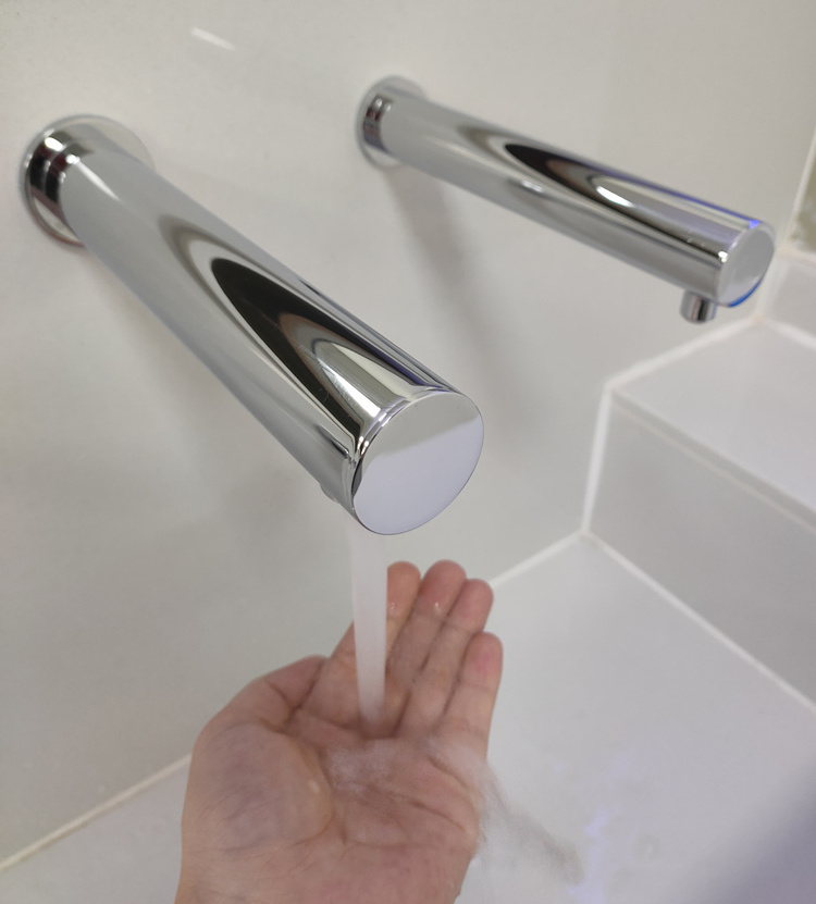 Bathroom Automatic Contactless Sink Sensor Hands Free Cold Tap Infrared Water-Saving Inductive Electric Faucet Basin For Hotel