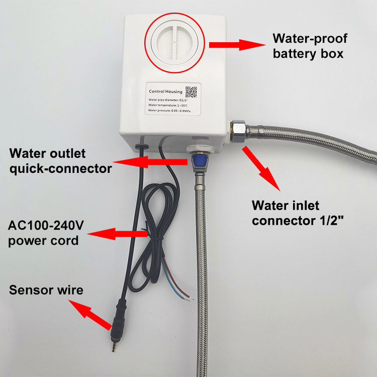 Medical construction prevents infection wall mounted automatic shut off motion sensor faucet