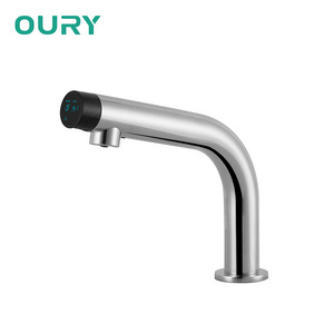 New Design 2 in 1 Automatic Water Faucet and Soap Dispenser SUS Long Sensor Hot and Cold Basin Tap and Hand Soap Dispenser