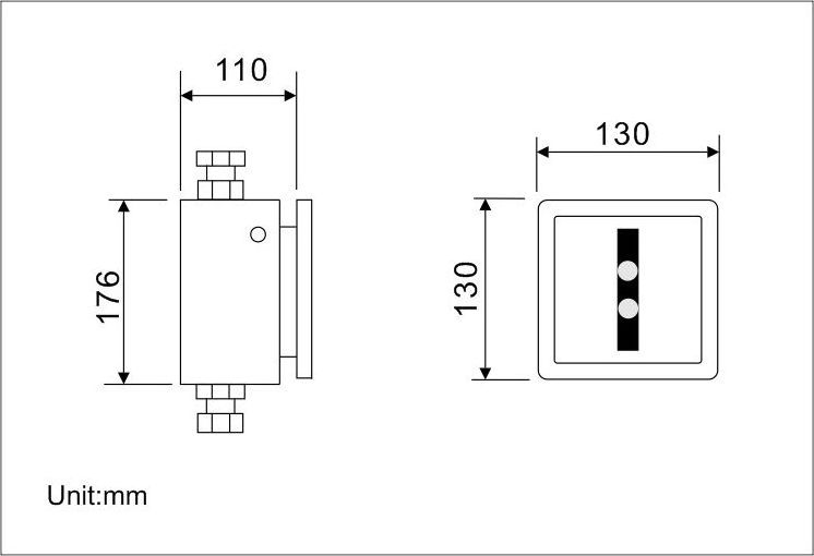 Toilet Flush Manufacturers Infrared Auto Toilet Flusher Battery Operated Concealed Male Toilet Flush