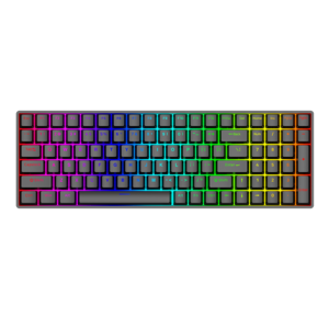 OUSAID DK100  RGB Wireless Mechanical Keyboard DIY Gamer Gaming Keyboard PBT ABS Keycaps  red switch