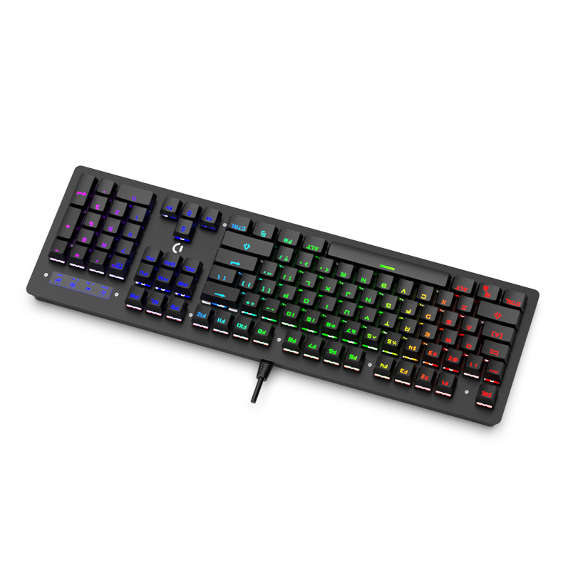 104 Keys Gaming Keyboard Flexible Wired Compact Keyboard Jedel Keyboard Applicable To Windows, Vista And Mac