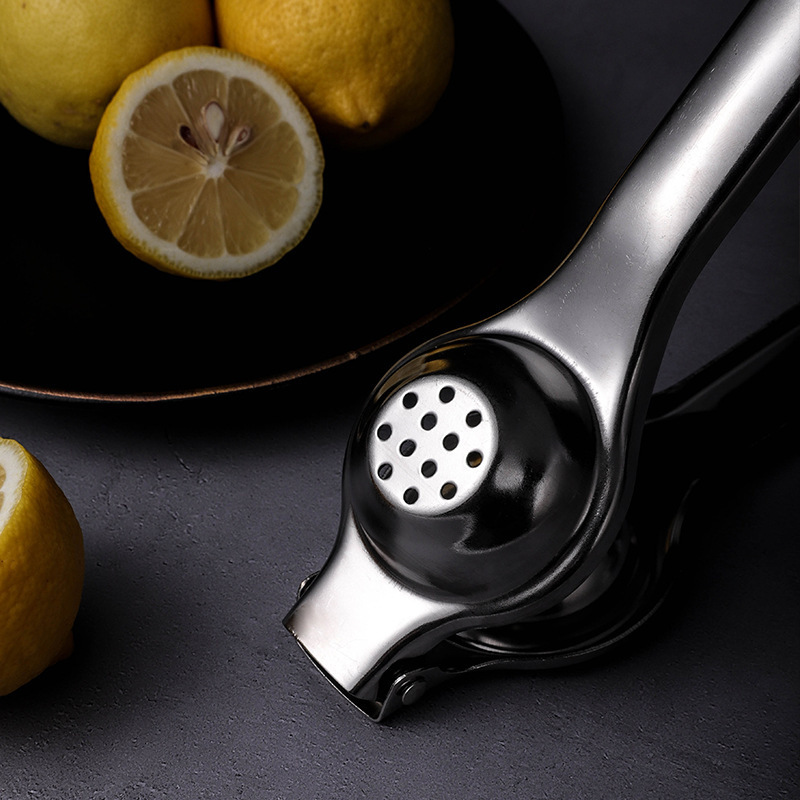 Wholesale 304 Stainless Steel Lemon Clip Kitchen Gadgets Fruit Juicer Portable Juicer Manual lemon Juicer