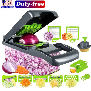 Wholesale 18 in 1 fruit vegetable chopper tools Onion garlic press utensils kitchen gadgets accessories mandoline cheese grater