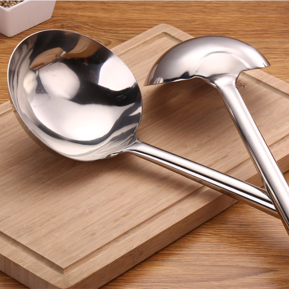 High quality hotel kitchen tools cooking soup spoon stainless steel ladle