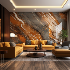 17th Century Decorative PVC Marble Wall Panels 3000mm Modern WPC SPC Wall Board for Hotel Interior Waterproof Stripes Pattern