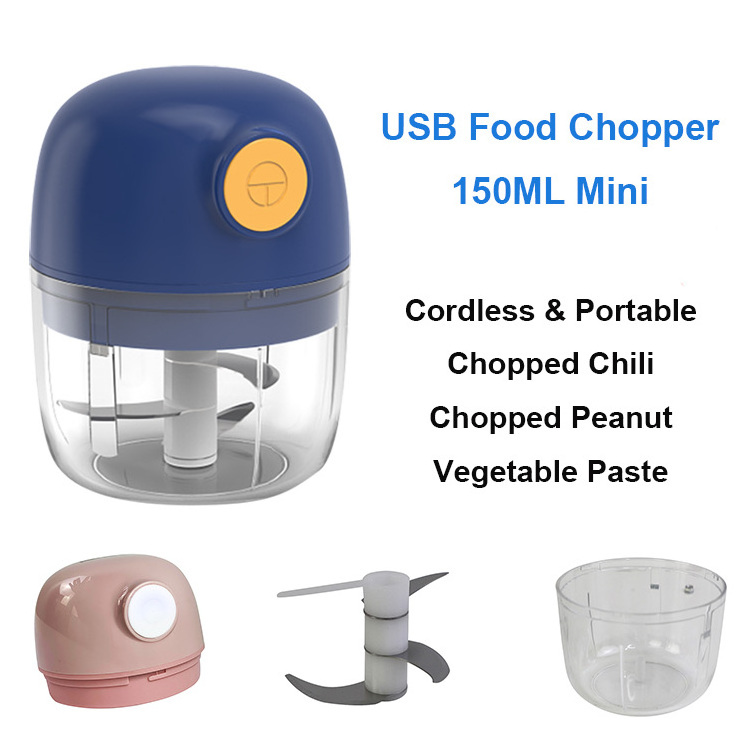 Food Slicer Blender Mincer Meat Masher USB Wireless Electric Mini Garlic Food Chopper