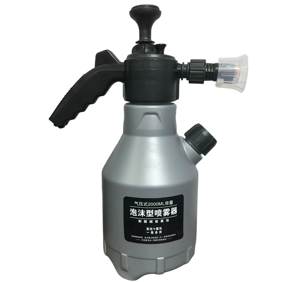 Factory pressure foam sprayer multi-function watering can plastic hand pump 2l bottle with sprayer