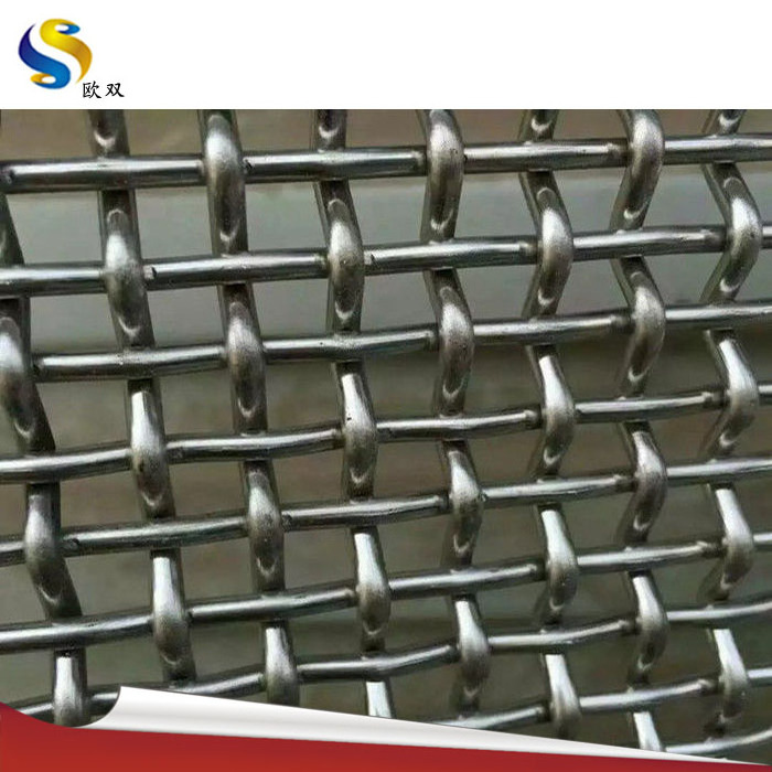 SS stainless steel galvanized  crimped wire mesh screen