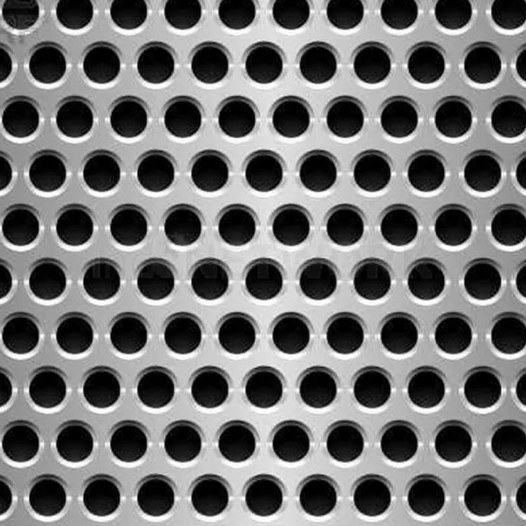 Mobile perforated metal mesh/speaker grille