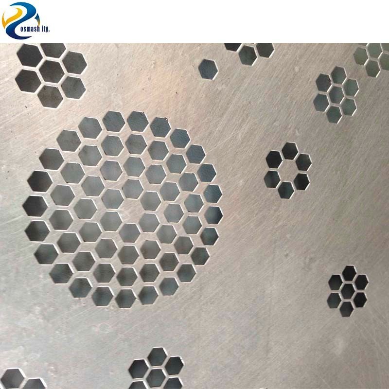 Easy Installation Materials Curtain Wall Decorative Metal Panels Perforated Facade Panel